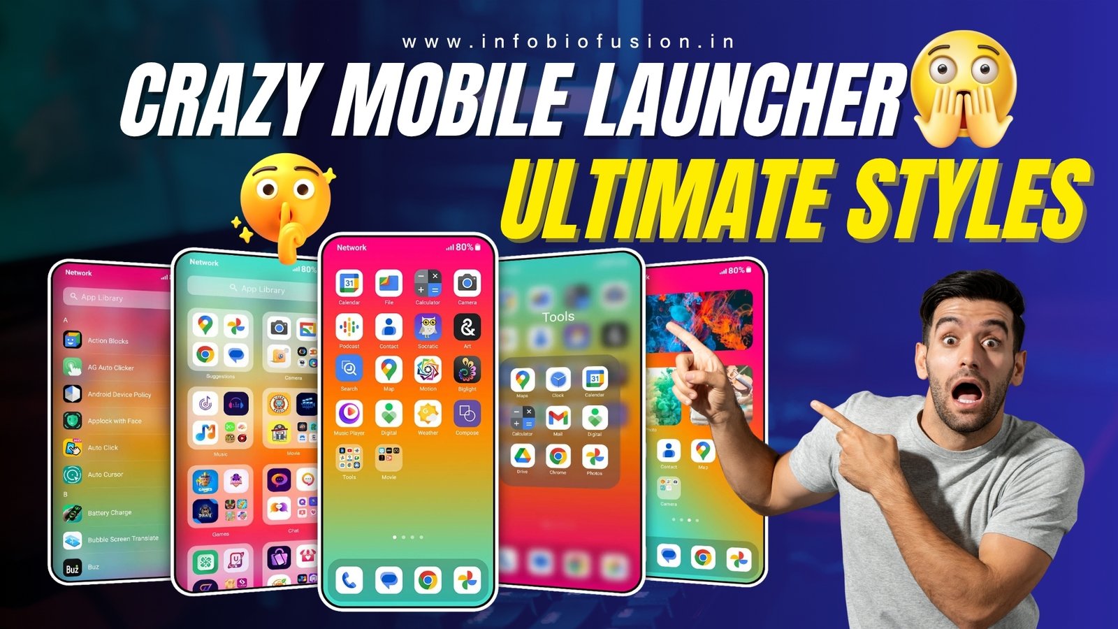 Best Mobile Launcher Ultimate Crazy Styles App55 By TM03