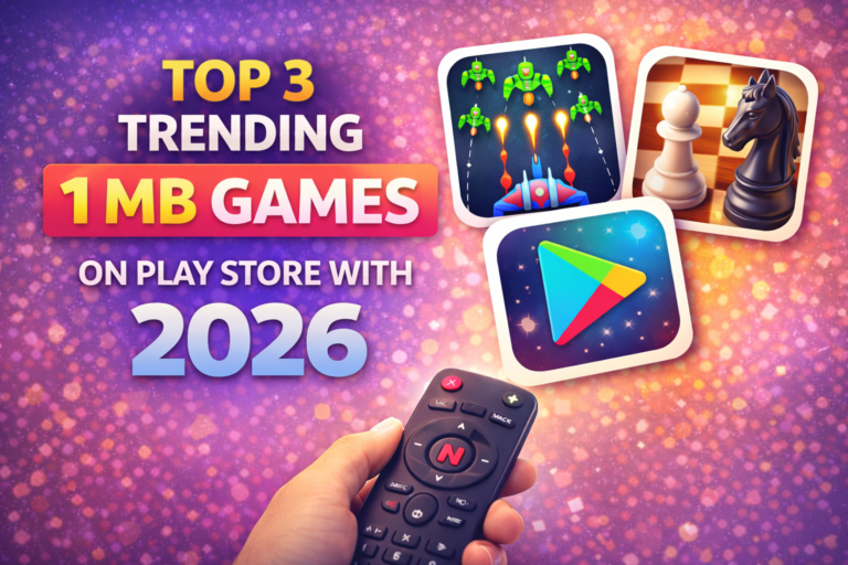 Top 3 Trending 1 MB Games On Play Store With 2026