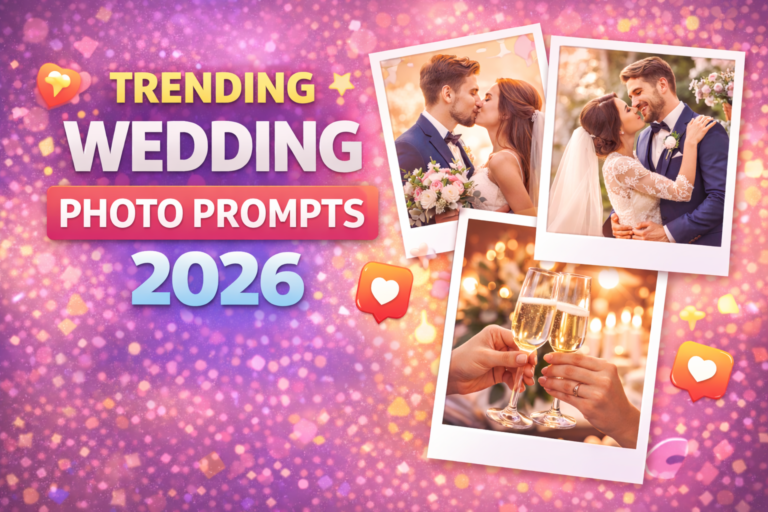Trending Wedding Photo Prompts 2026 to Create Stunning and Viral Wedding Pictures