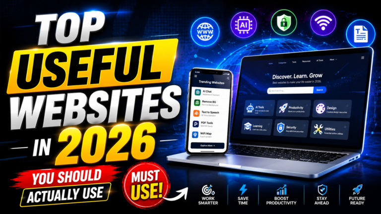 Top Useful Websites In 2026 You Should Actually Use