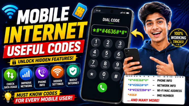 Android Mobile Internet Codes