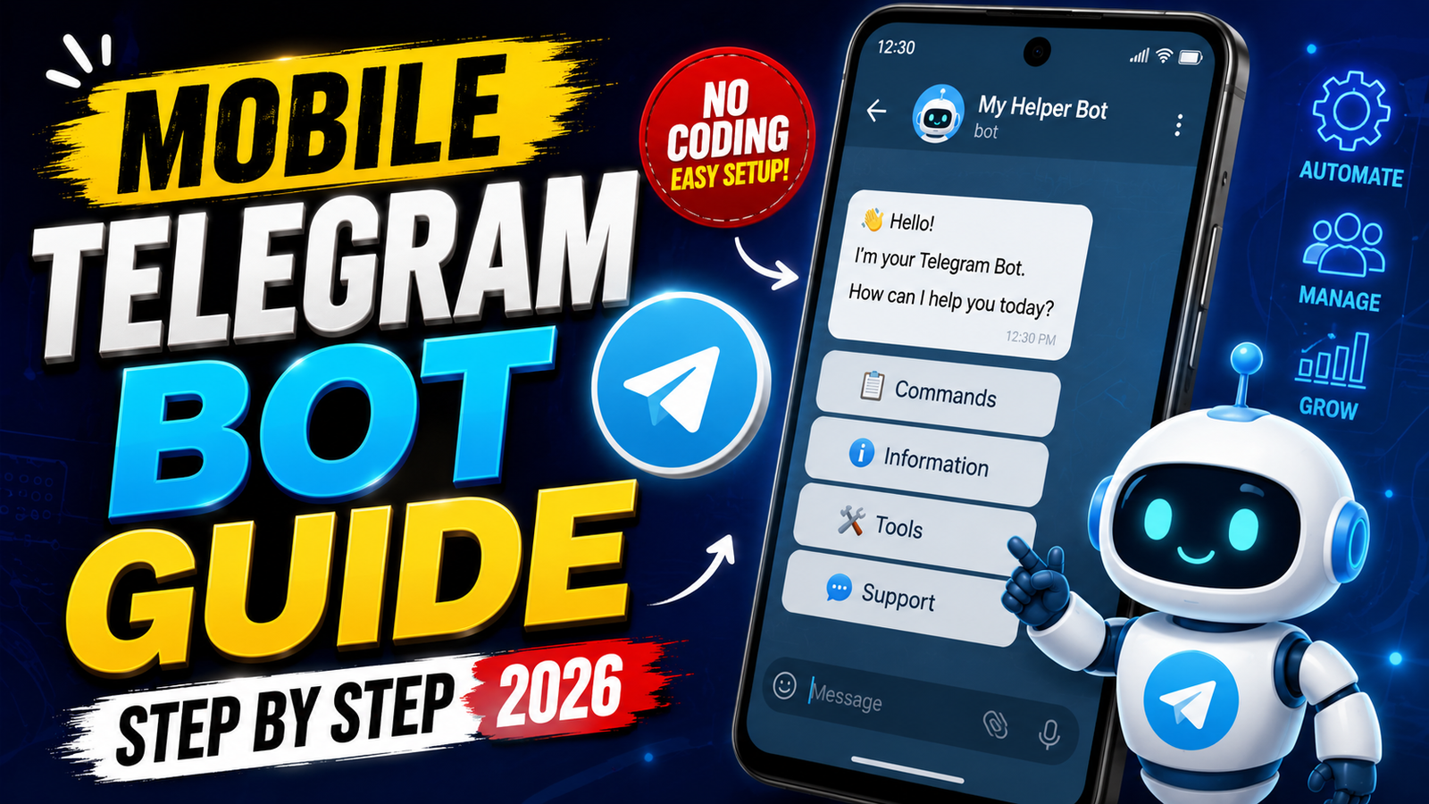 mobile Telegram bot guide